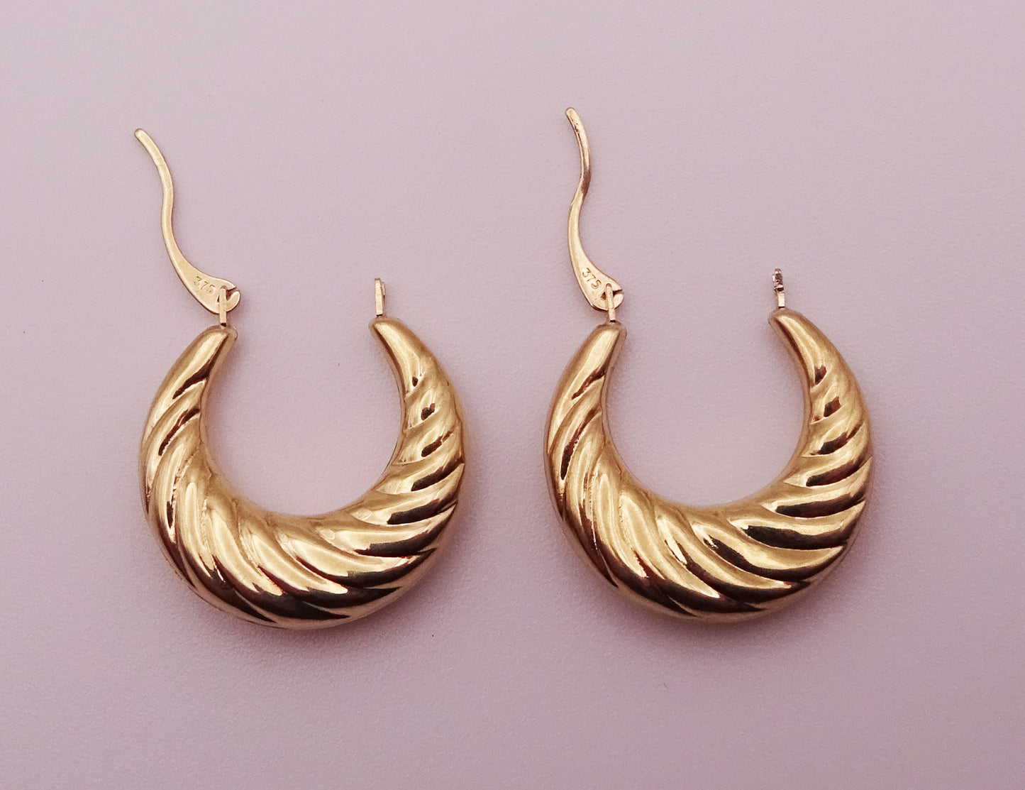9ct Gold Hoop Earrings