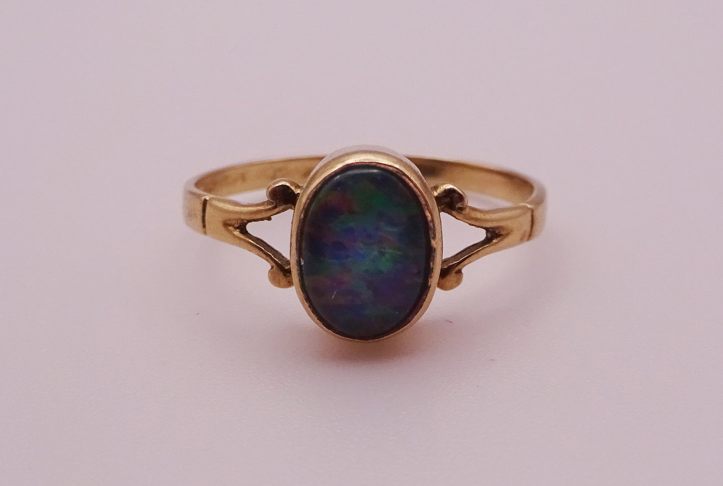 9ct Gold Opal Triplet Ring