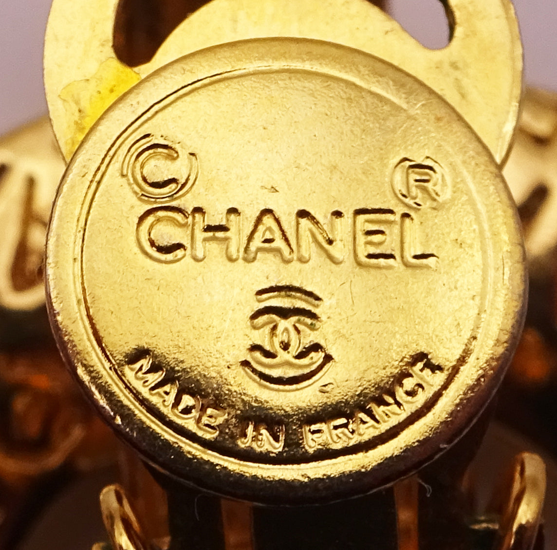 1980s Chanel Door Knocker Clip On Earrings