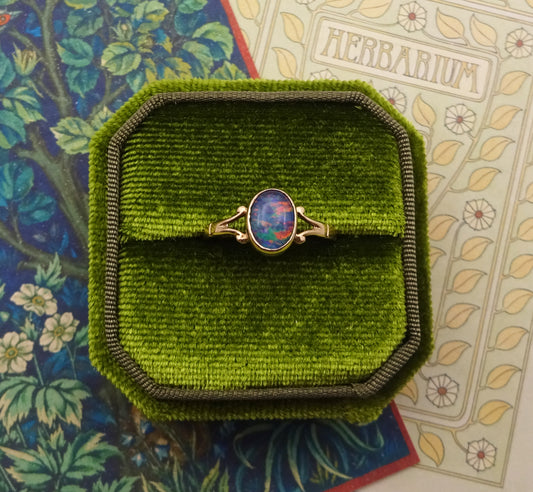 9ct Gold Opal Triplet Ring