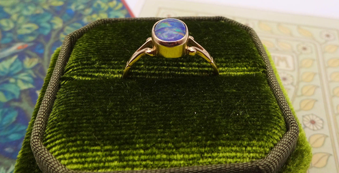 9ct Gold Opal Triplet Ring