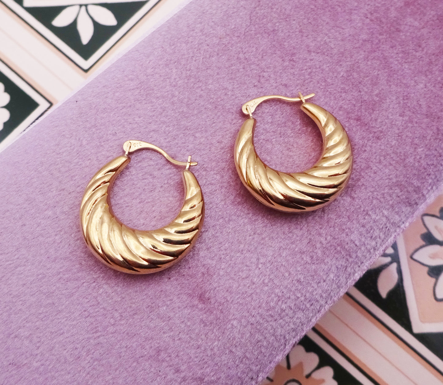 9ct Gold Hoop Earrings